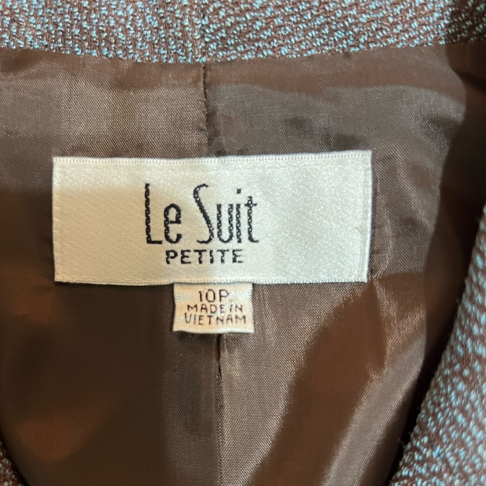 Blue/Brown Le Suit Blazer Jacket - Picture 4 of 4